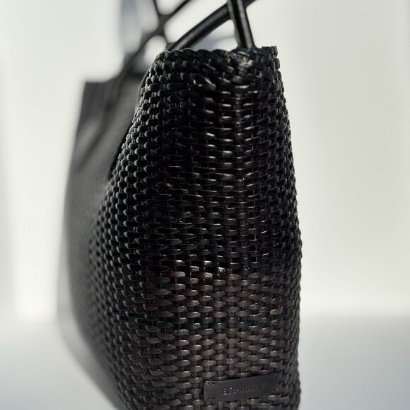 Brahmin Woven Leather Tote - Picture 2 of 6